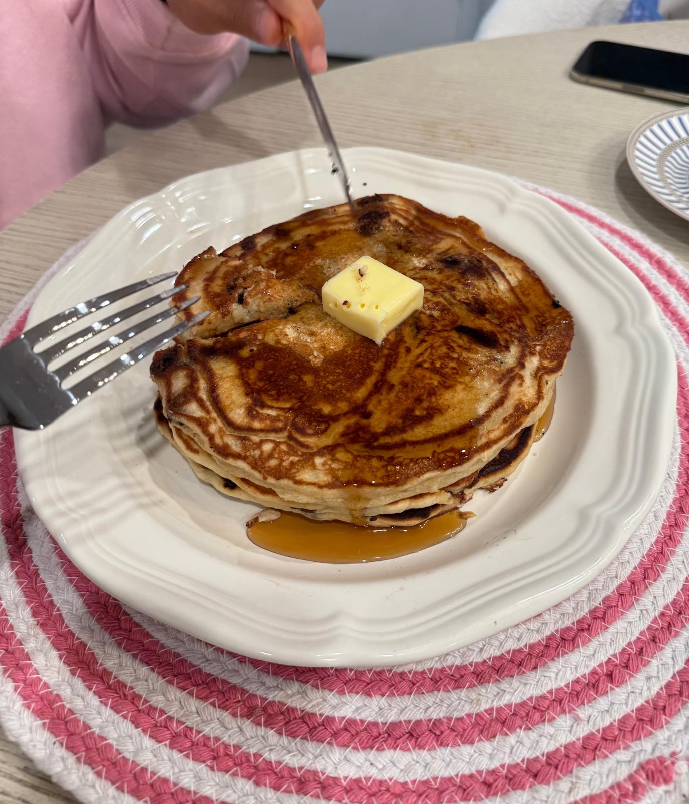 Sunday Morning Banana Bread Pancakes